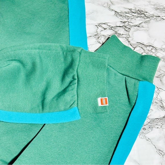 Lego Collection x Target Green Blue Track Jogger Pants Youth Size M NEW - Picture 3 of 6